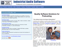 Tablet Screenshot of industrialaudiosoftware.com